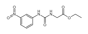 ethyl 2-(3-(3-nitrophenyl)ureido)acetate结构式