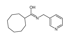 N-(pyridin-3-ylmethyl)cyclooctanecarboxamide Structure