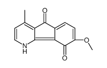 8-methoxy-4-methyl-1H-indeno[3,2-b]pyridine-5,9-dione结构式