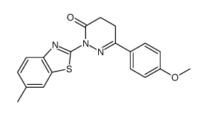 6-(4-methoxyphenyl)-2-(6-methyl-1,3-benzothiazol-2-yl)-4,5-dihydropyridazin-3-one结构式
