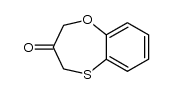 3,4-dihydro-2H-1,5-benzoxathiepin-3-one结构式