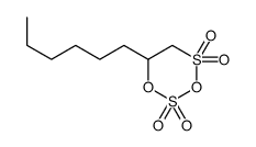 6-hexyl-1,3,2,4-dioxadithiane 2,2,4,4-tetraoxide Structure