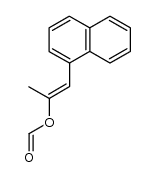 (E)-1-(naphthalen-1-yl)prop-1-en-2-yl formate结构式