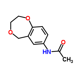 N-(2,3-Dihydro-5H-1,4-benzodioxepin-7-yl)acetamide结构式