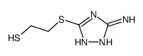 2-[(5-amino-1H-1,2,4-triazol-3-yl)sulfanyl]ethanethiol Structure