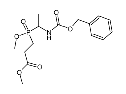 methyl <1-<(benzyloxycarbonyl)amino>ethyl>(2-carbomethoxy-1-ethyl)phosphinate Structure