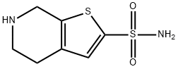 2-sulfaMoyl-4,5,6,7-tetrahydrothieno[2,3-c]pyridine结构式