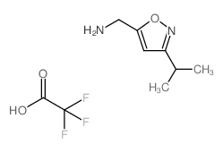 5-(Aminomethyl)-3-isopropylisoxazole trifluoroacetate structure
