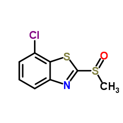 7-氯-2-(甲基亚磺酰基)苯并[d]噻唑结构式