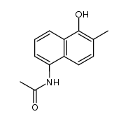 5-Acetamido-2-methyl-1-naphthol结构式