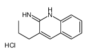 3-propylquinolin-2-amine,hydrochloride结构式