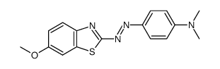 2-[[4-(Dimethylamino)phenyl]azo]-6-methoxybenzothiazole Structure