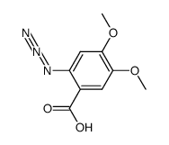 2-Azido-4,5-dimethoxybenzoic acid Structure