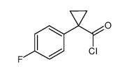 1-(4-fluorophenyl)cyclopropane-1-carbonyl chloride结构式