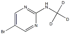 5-Bromo-2-(methyl-d3-amino)-pyrimidine Structure