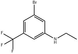(3-Bromo-5-trifluoromethyl-phenyl)-ethyl-amine结构式