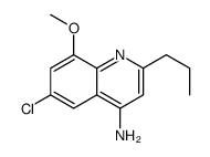 4-Amino-6-chloro-8-methoxy-2-propylquinoline Structure