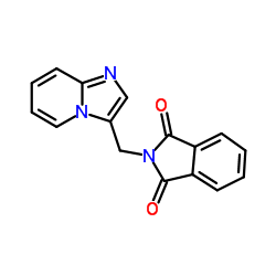 2-(Imidazo[1,2-a]pyridin-3-ylmethyl)-1H-isoindole-1,3(2H)-dione结构式
