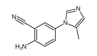 4-(5-methyl-1H-imidazol-1-yl)-2-cyanoaniline Structure