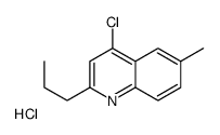 4-Chloro-6-methyl-2-propylquinoline hydrochloride结构式