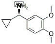 (1R)(3,4-DIMETHOXYPHENYL)CYCLOPROPYLMETHYLAMINE结构式