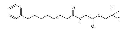 2,2,2-trifluoroethyl 2-(8-phenyloctanamido)acetate结构式