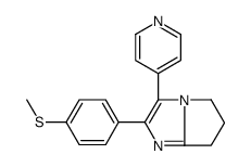 2-(4-methylsulfanylphenyl)-3-pyridin-4-yl-6,7-dihydro-5H-pyrrolo[1,2-a]imidazole结构式