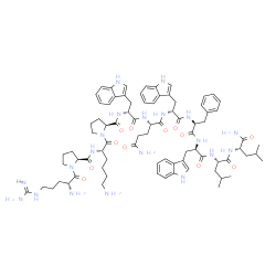 (D-Arg1,D-Trp5·7·9,Leu11)-Substance P结构式