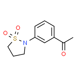 Ethanone, 1-[3-(1,1-dioxido-2-isothiazolidinyl)phenyl]- Structure