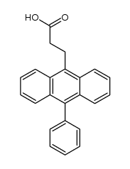 β-[9-(10-Phenylanthryl)]propanoic acid Structure