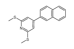 2,6-bis(methylthio)-4-(2-naphthyl)pyridine Structure