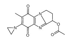 6-N-aziridinyl-3-hydrox-7-methyl-2,3-dihydro-1H-pyrrolo(1,2-a)benzimidazole-5,8-dione 3-acetate结构式