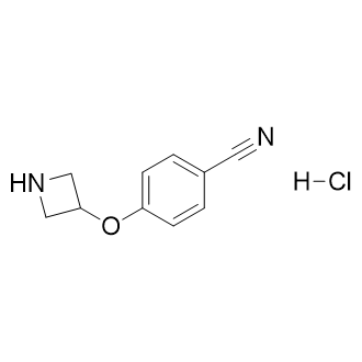 4-(Azetidin-3-yloxy)benzonitrile hydrochloride Structure