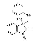 3-hydroxy-2-methyl-3-[(phenylamino)methyl]isoindolin-1-one Structure
