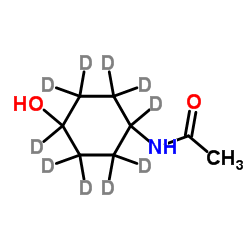 4-Acetamidocyclohexanol-d10 Structure