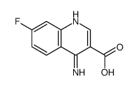 4-amino-7-fluoroquinoline-3-carboxylic acid结构式