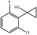 1-(2-chloro-6-fluorophenyl)cyclopropan-1-ol结构式