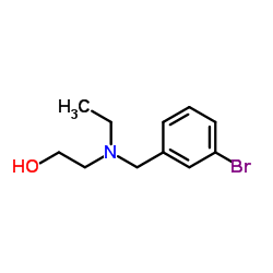 2-[(3-Bromobenzyl)(ethyl)amino]ethanol结构式