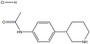 N-(4-(piperidin-3-yl)phenyl)acetamide hydrochloride Structure