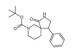 tert-butyl 1-oxo-4-phenyl-2,7-diazaspiro[4.5]decane-7-carboxylate structure