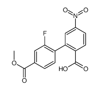 2-(2-fluoro-4-methoxycarbonylphenyl)-4-nitrobenzoic acid结构式