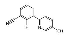 2-fluoro-3-(5-hydroxypyridin-2-yl)benzonitrile结构式