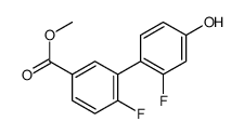 methyl 4-fluoro-3-(2-fluoro-4-hydroxyphenyl)benzoate结构式