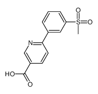 6-(3-methylsulfonylphenyl)pyridine-3-carboxylic acid Structure