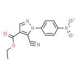 ETHYL5-CYANO-1-(4-NITROPHENYL)-1H-PYRAZOLE-4-CARBOXYLATE结构式