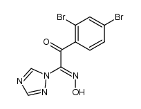 1-(2,4-dibromophenyl)-2-(hydroxyimino)-2-(1H-1,2,4-triazol-1-yl)ethanone Structure