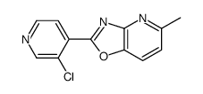 2-(3-chloropyridin-4-yl)-5-methyl-[1,3]oxazolo[4,5-b]pyridine Structure