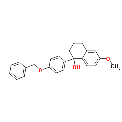 rac 4-羟基-7-甲氧基-4-(4-苄氧基苯基)-1,2,3,4-四氢萘图片