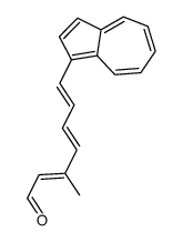 7-azulen-1-yl-3-methylhepta-2,4,6-trienal结构式