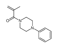 2-methyl-1-(4-phenylpiperazin-1-yl)prop-2-en-1-one结构式